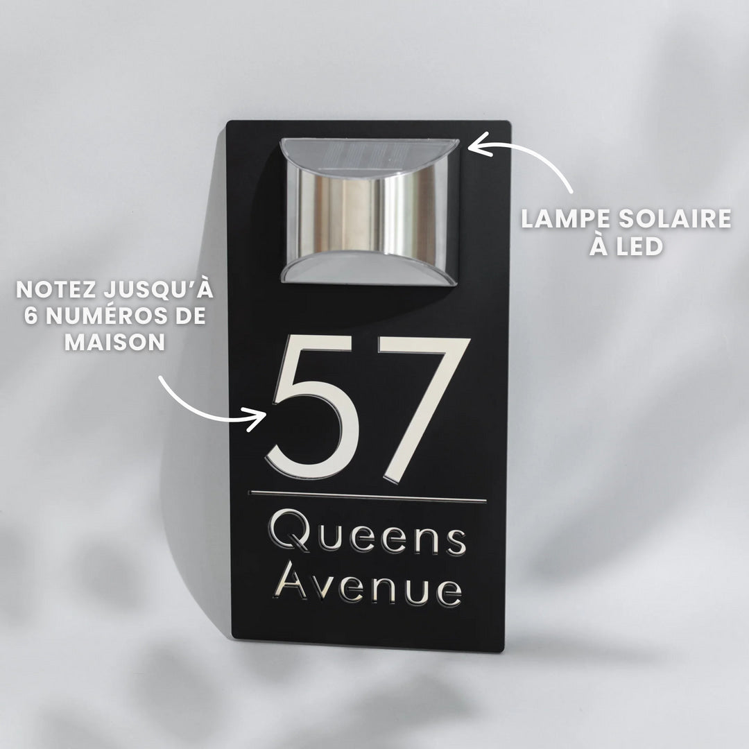 LumaPlaque™ – Plaque de maison solaire