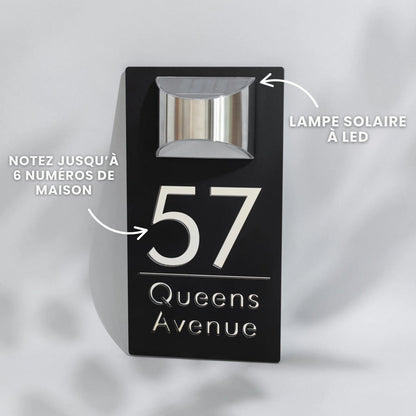 LumaPlaque™ – Plaque de maison solaire