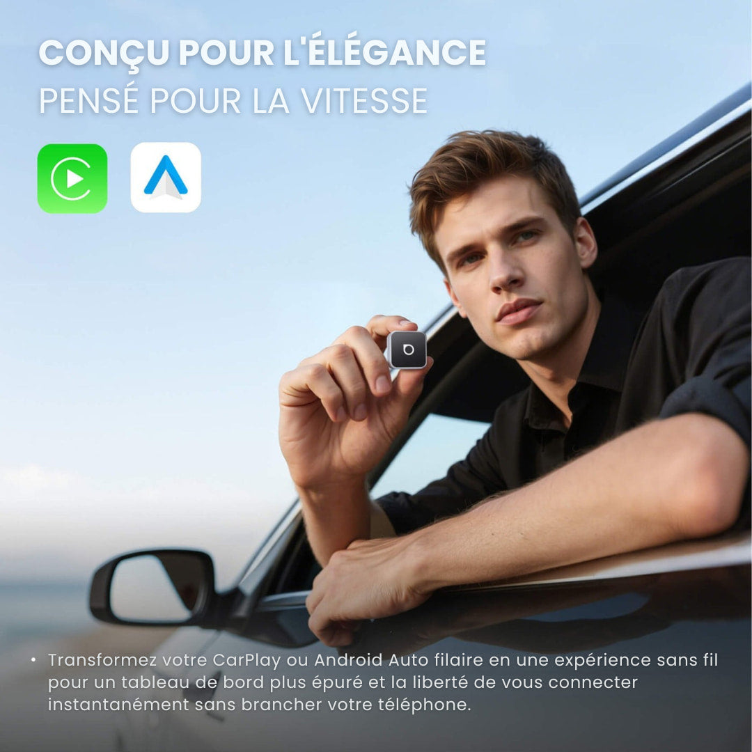 MiniCube 3.0 - Adaptateur sans fil CarPlay/Android Auto